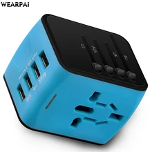 Wearpai Smart more USB travel Charging Adapter For iPhone Samsung Xiaomi EU UK US AU Plug Wearpai Smart more USB travel Charging Adapter For iPhone Samsung Xiaomi EU UK US AU Plug
