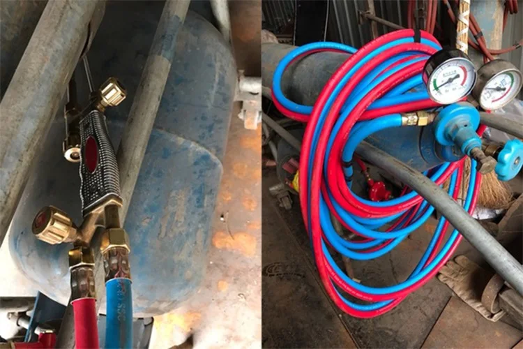 Oxygen welding torch hose