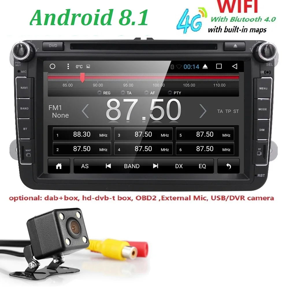 

Hizpo Car Radio Multimedia 7"INCH Android 8.1 car dvd audio stereo player Navigation for Honda CRV 2007-2011 wifi GPS RDS SWC