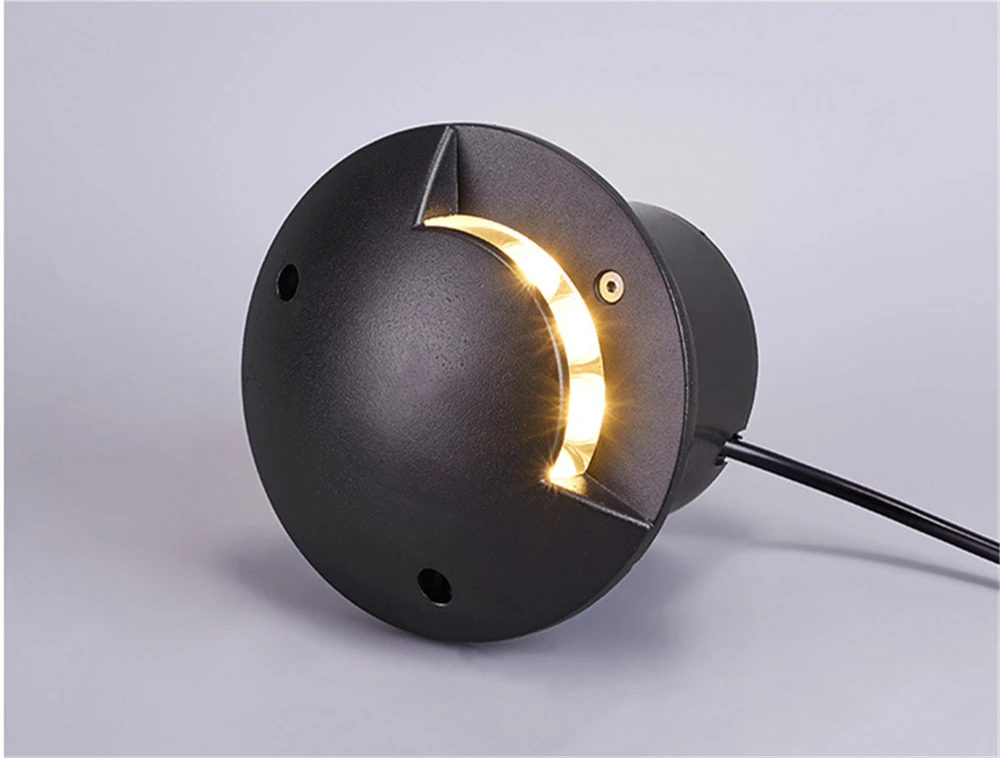 Conduziu a Luz à Terra Subterrânea 2 3 4 Iluminação Lateral 100*90mm Preto Ip67 Jardim Ac12v 5w 1 - 6 Lâmpadas subterrâneas