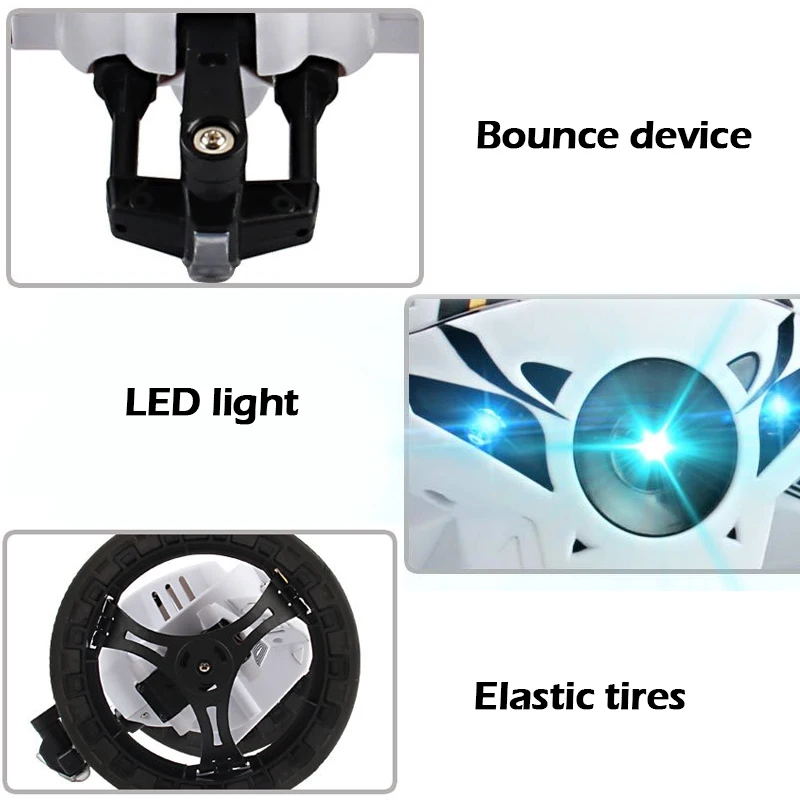 2017 Version III Mini Remote Control Bounce Car 4CH 2.4GHz Strong Jumping Sumo F