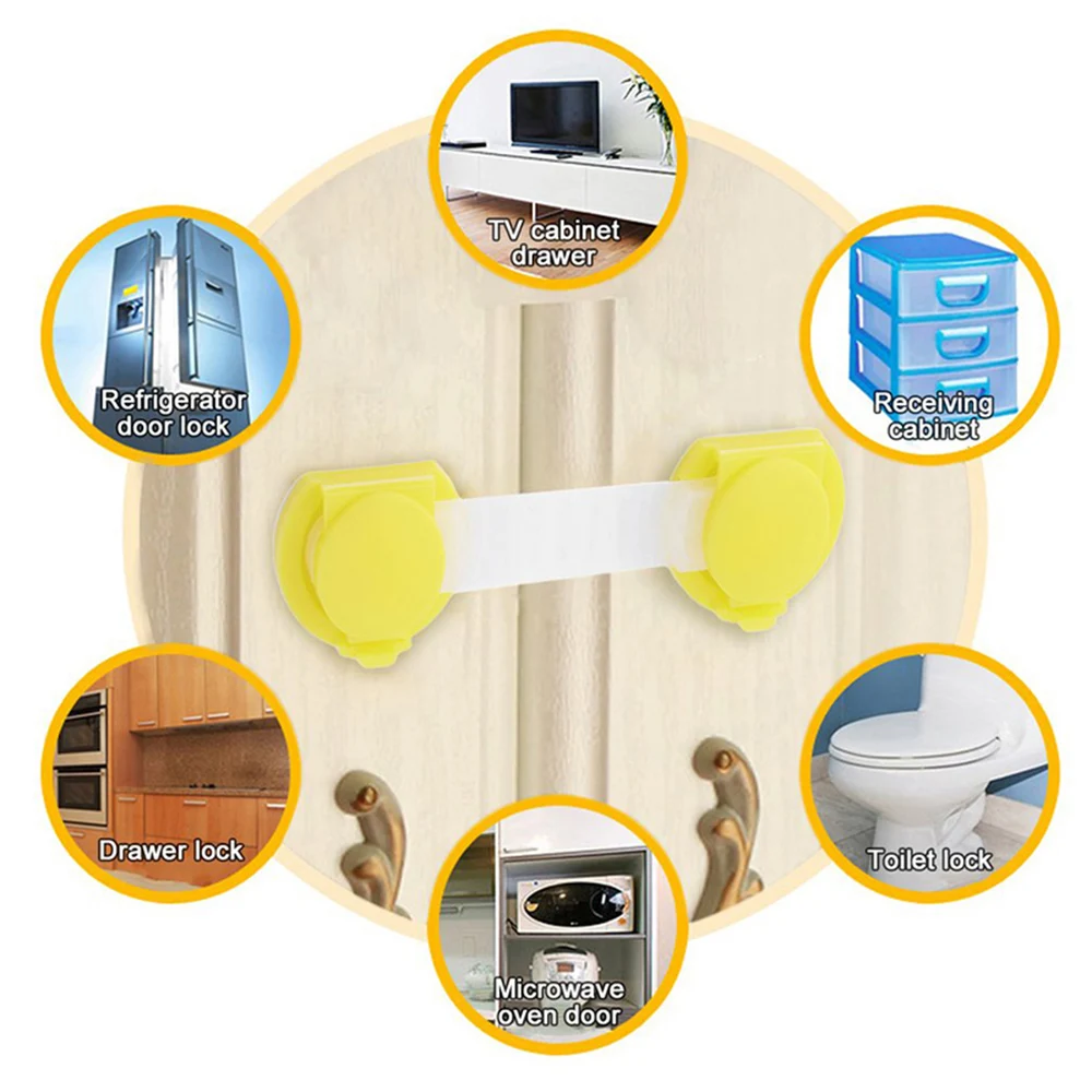 Пластиковый Шкаф Дверь Холодильник дверь ящик шкаф безопасный замок ребенок дети безопасность в холодильник шкаф дверь ящик туалет