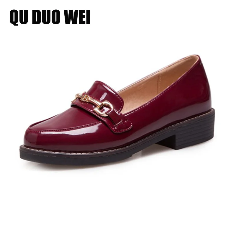 

Women Flats Oxford Shoes Big Size Flat Patent Leather Vintage Shoes Round Toe Handmade 2018 Oxfords Shoes For Women Loafers