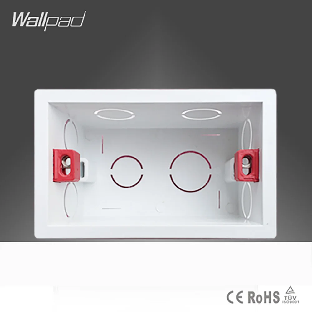 Wallpad 118*72MM Cassette AU US Standard Fireproof Universal Wall Mounting Box for Wall Switch Socket Back Junction Box