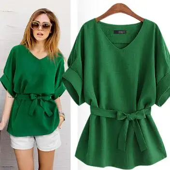 

Ethnic 2018 Summer Vintage Batwing Sleeve Blouses Cotton And Linen Women Pure Color Shirts Pullover Ladies Elegant Tops A104