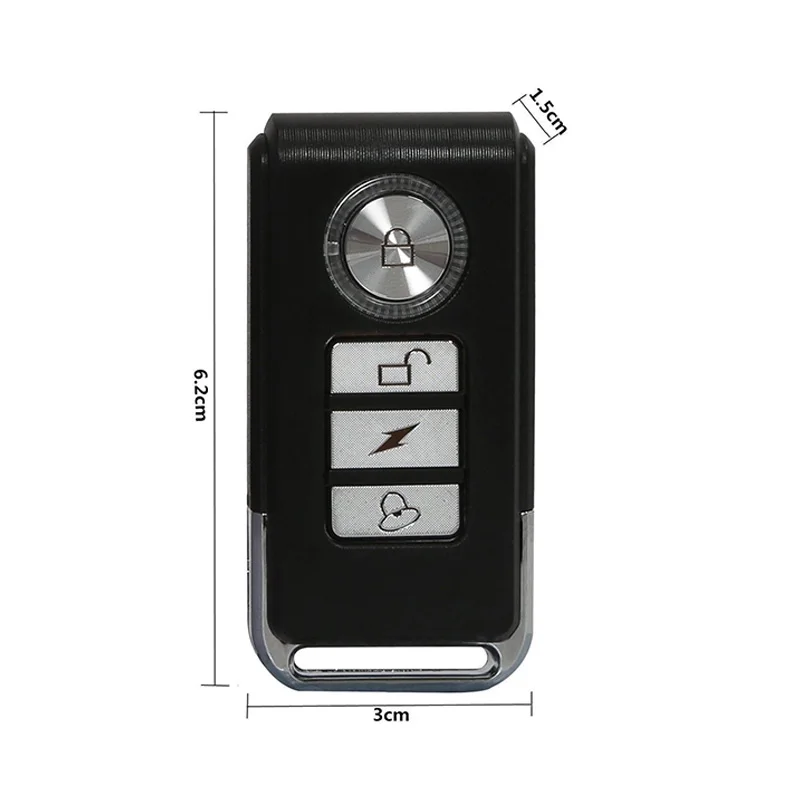 

113dB Wireless Anti-Theft Vibration Motorcycle Bicycle Waterproof Security Bike Alarm with Remote GT66