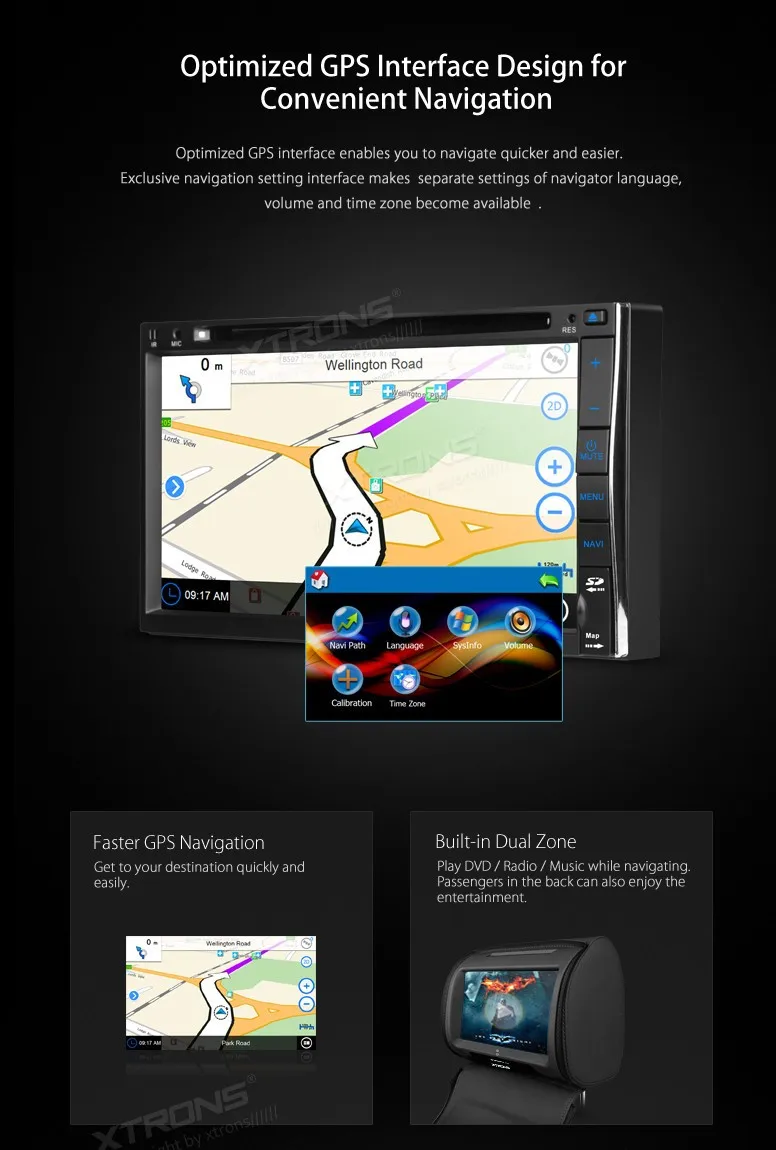 Flash Deal XTRONS 6.95" HD Digital TFT Touch Screen car radio GPS Navigator 2 Din Car DVD Player Steering Wheel Control /Front DVR Camera 6 Flash Deal XTRONS 6.95" HD Digital TFT Touch Screen car radio GPS Navigator 2 Din Car DVD Player Steering Wheel Control /Front DVR Camera 6