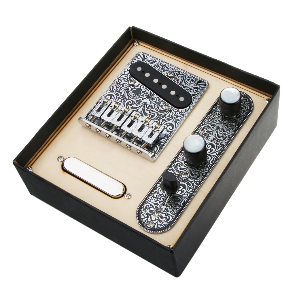 1 Set Loaded Prewired Control Plate Bridge Stringed Instruments Replacement for Telecaster Guitar