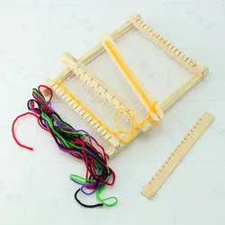 Новый ребенок DIY деревянный ткацкий станок развивающая игрушка пряжа для плетения и вязания челночный ткацкий станок