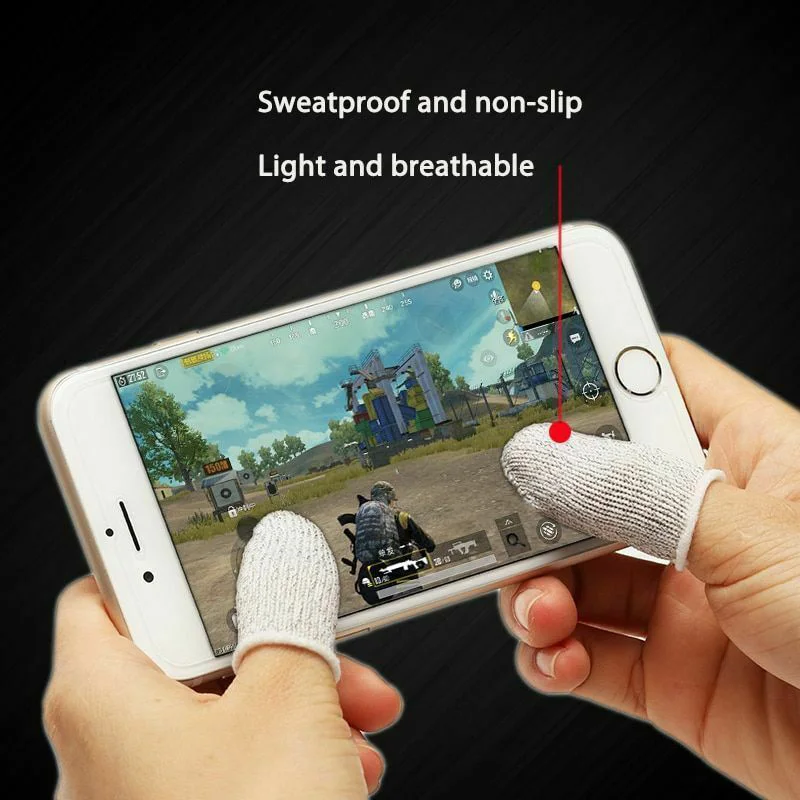  2019 Hot 10Pcs Mobile Finger Sleeve Sensitive Game Controller Sweatproof Aim Keys for PUBG For DOY