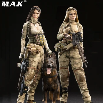 

1/6 Full Set A-TACS FG Women Soldier Jenner & German Shepherd Dog Set VCF-2037 ABC Ation Figure Model TOYS Gift