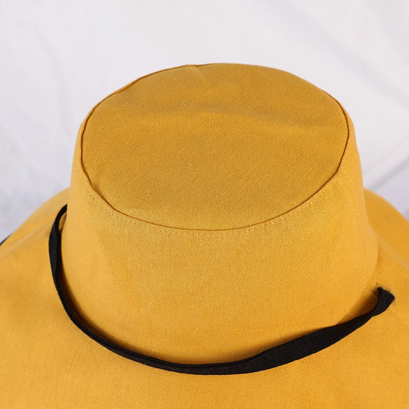kate spade bucket hat Women K POP Fashion Yellow Outdoor Bucket Hat Solid Traveling Round Safari Hats And Caps Tie Belt Panaman Winter Hat YY150 best bucket hats