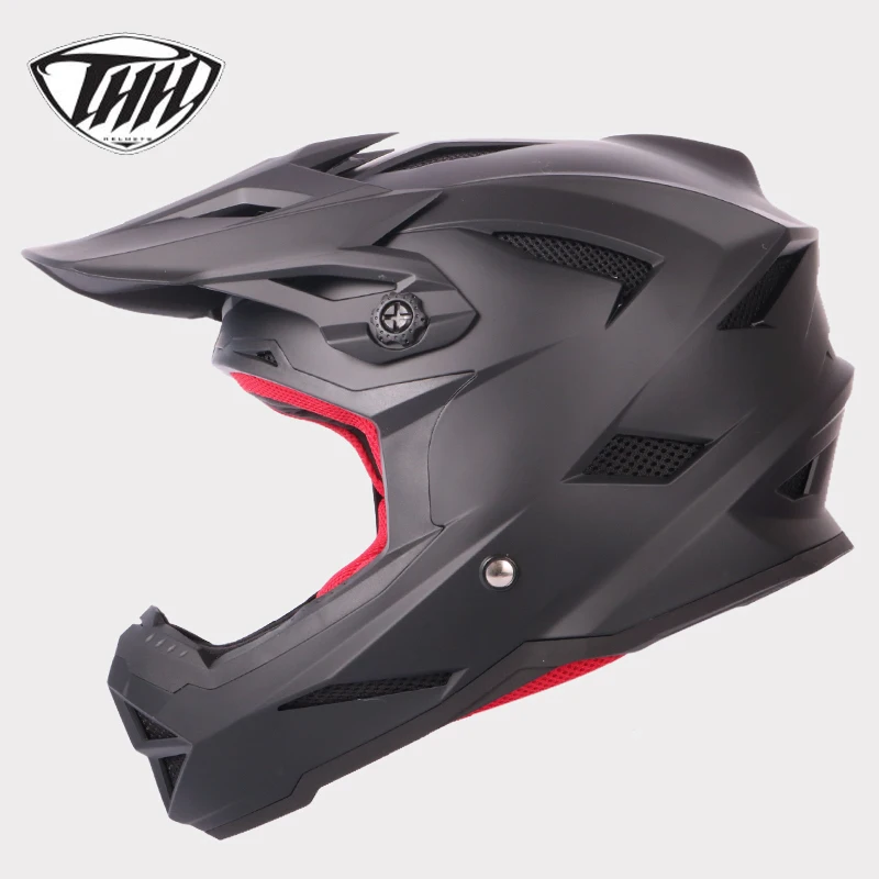 

THH T42 downhill helmet cross helmet Professional Off-Road Casque mtb casco brand motocross capacete matte black white red helm