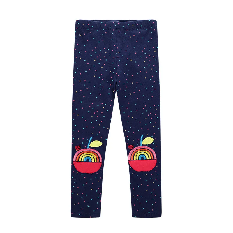 Jumping meter/Леггинсы с цветочным узором; брюки для маленьких девочек; сезон весна-осень; дизайн; узкие брюки; длинные леггинсы для девочек