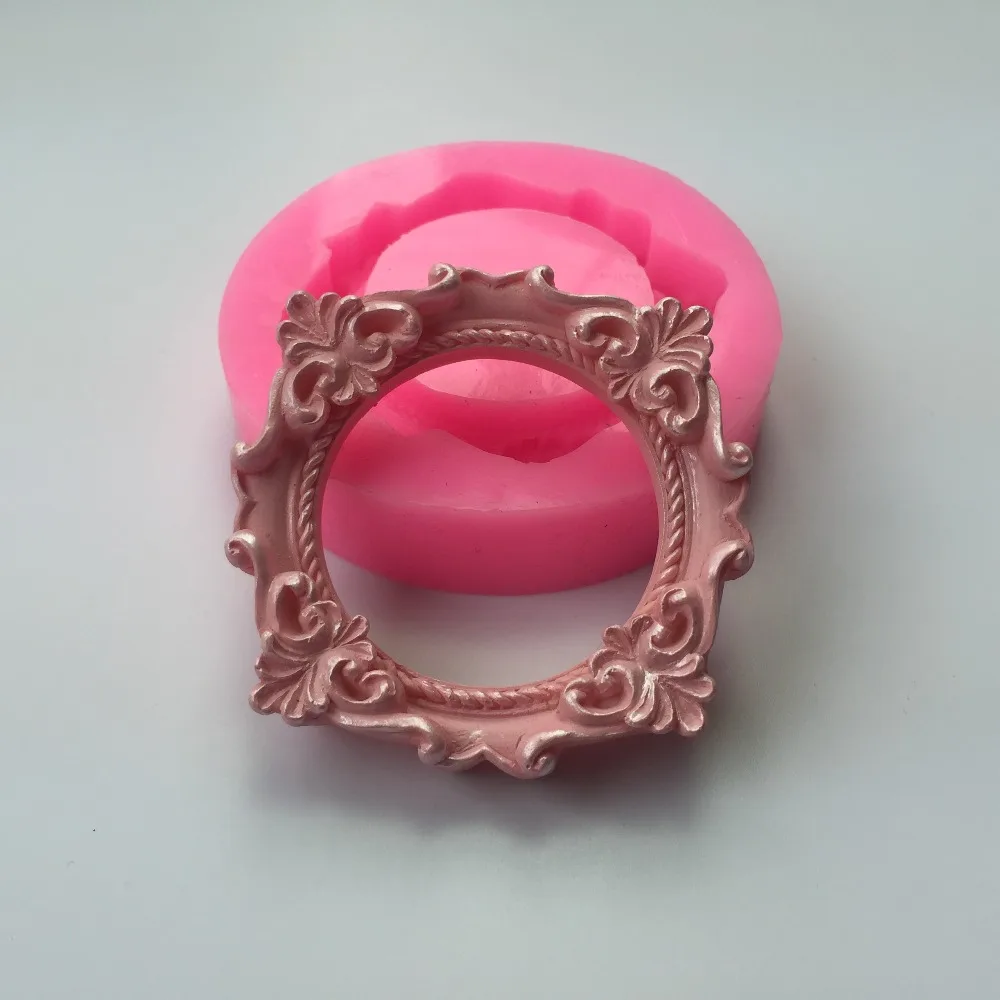Photo frame picture frame chocolate mould liquid silicone mould turn