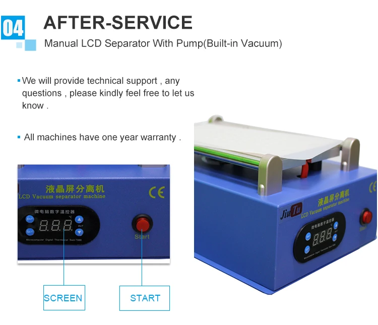 LCD Separator Screen Repair Machine Silver Plate with Rubber Pad Built-in Vacuum Suction Pump Cell Phone Touch Screen Fix (5)