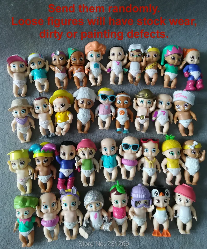 

*SEND RANDAM* Lot 5pcs/set ALL DIFFERENT Baby Doll Secrets Surprise Babies Action Figures Toys Lovely Gift for Kids Children