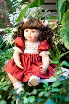 

New arrivals 50cm silicone reborn baby doll princess toddler vinyl simulated dolls brinquedos christmas boutique gifts for kids