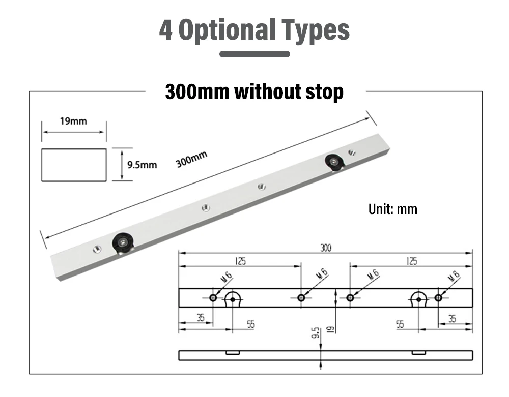 NE 300/450/650 мм Miter Bar Выдвижной Стол пила калибровочный стержень деревообработка инструмент подходит для t-слот и Т-трек