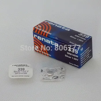 

R ENA TA silver oxide button battery SR614SW 339 6.8*1.4mm 11mah 1.55v