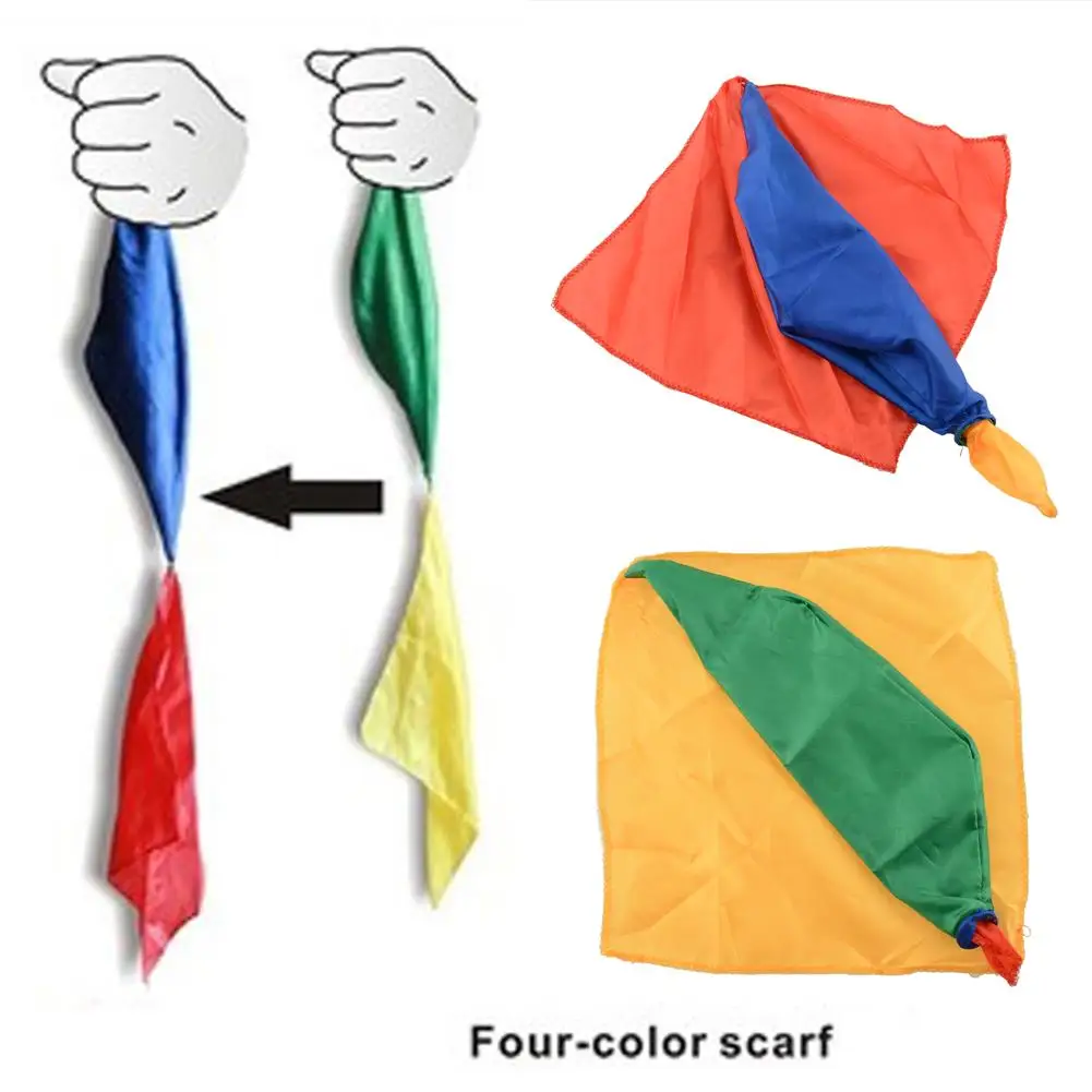

2019 Hot New Change Color Silk Scarf For Magic Trick By Mr. Magic Joke Props Tools Toys Gift Randomly YYY