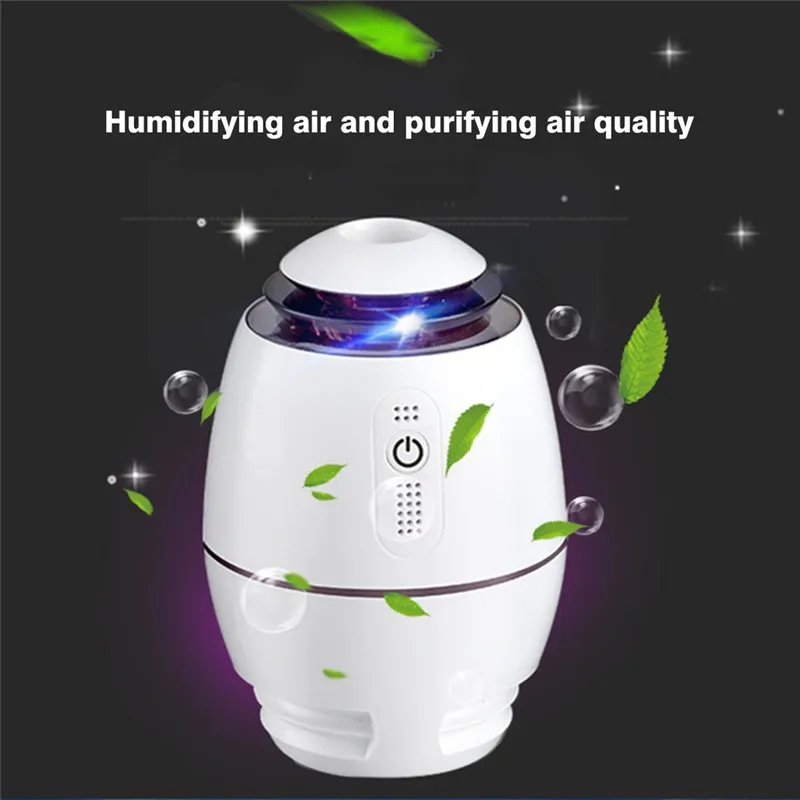 

200ml Ultrasonic Cool Mist Humidifier Mini USB Air Humidifier Aroma Diffuser Essential Oil Diffuser With LED Night Light