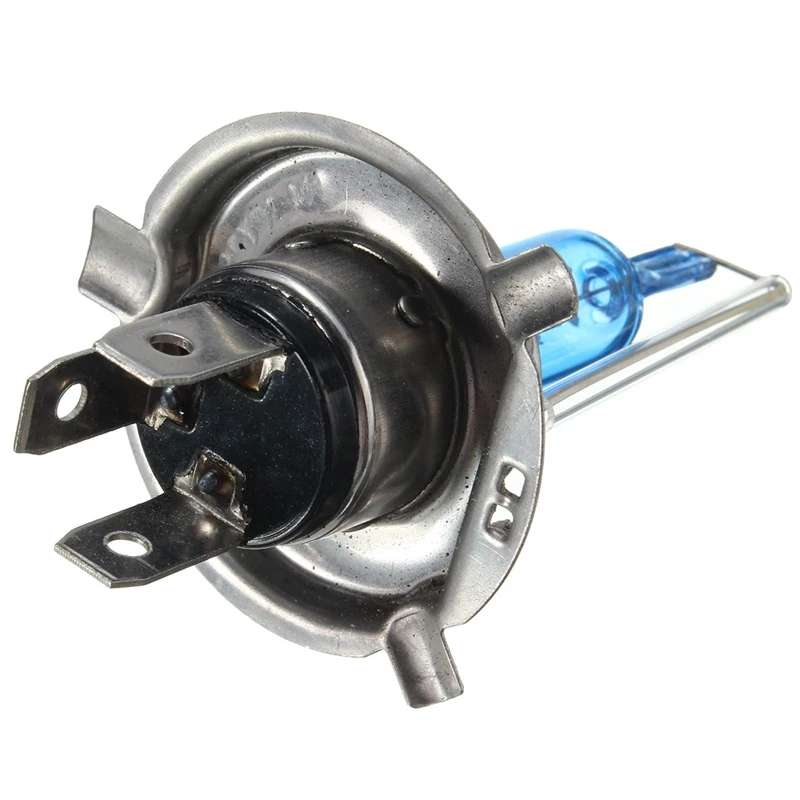 DC12V H4 супер белый мото галогенная лампа Hi/короче спереди и длиннее сзади) луч 6000 K