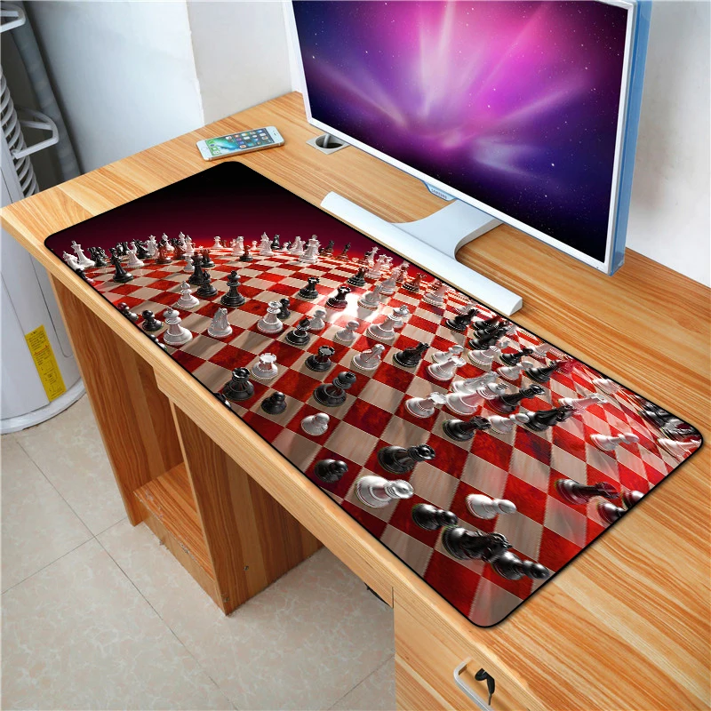 

FFFAS 70X30cm Chess game mouse pad Anti-slip Big Desk Cushion mousepad gaming gamer mouse Keyboard desk mats