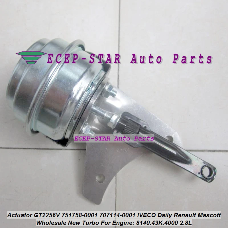 ZT-Turbo Wastegate Actuator GT2256V 751758-0001 707114-0001 For IVECO Daily For Renault Mascott 8140.43K.4000 2.8L