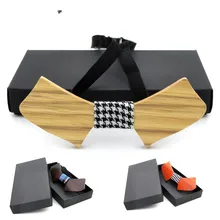 Новое поступление деревянная бабочка брак Жених деревянный галстук-бабочка галстук Bowknots Свадебные Рождество Лось средства ухода за кожей шеи галстуки