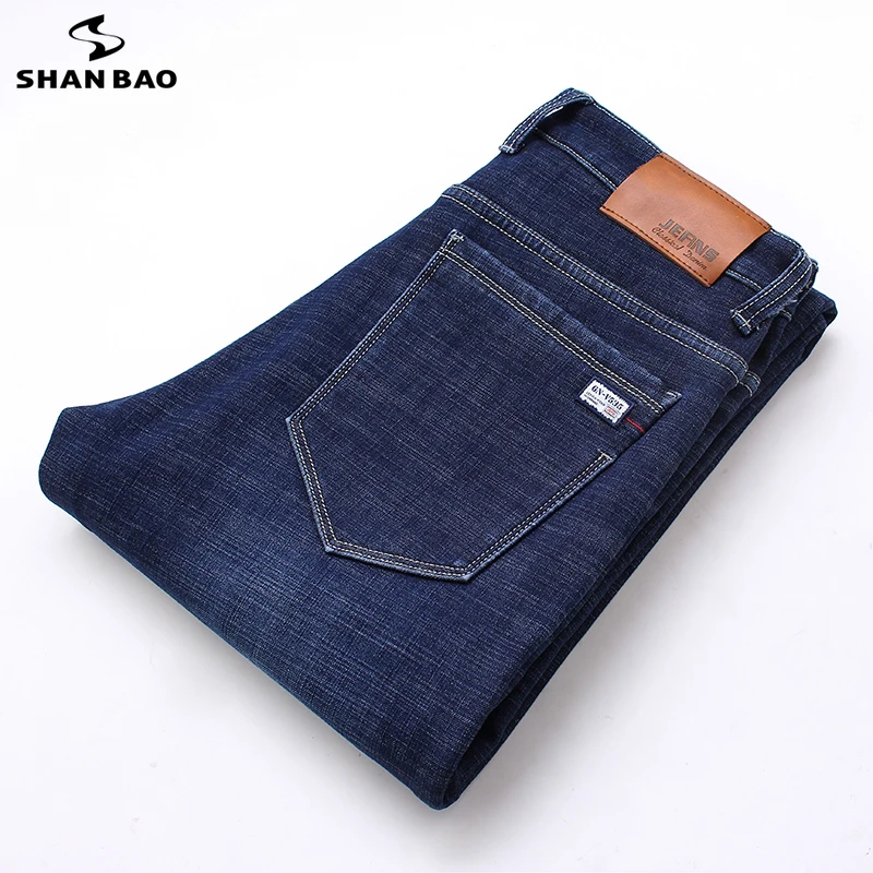 

Men's brand jeans 2019 autumn and winter new high quality cotton Slim stretch denim jeans young fashion casual men's trousers