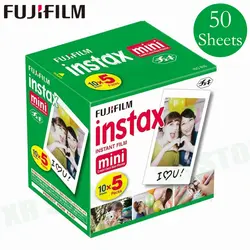 Оригинальный пленка Fuji Fujifilm Instax Mini 8 фотобумага с белой рамкой для мини 9 7 s 90 25 55 камера с моментальной печатью снимков Share SP-1 50 листов