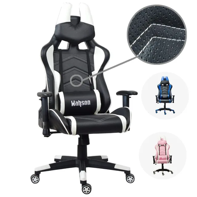 Wahson Breathable Leather Racing Gaming Chair Ergonomic