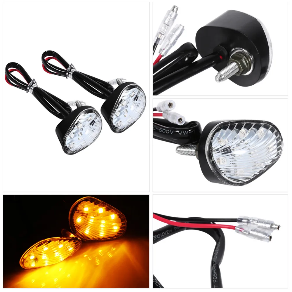 

Car-Styling Turn Signal LED Indicator Light Lamp Flush Mount Amber Color For Yamaha YZF R1 R6 FZ1 FZ6 Motocicleta Motorcycle