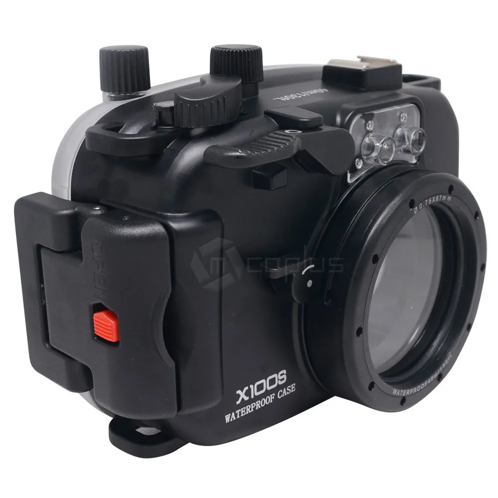 Mcoplus 40m/130ft Underwater Waterproof Housing Case Bag for Fuji Fujifilm X100S with Accurate Alarm Buzzer Equipment