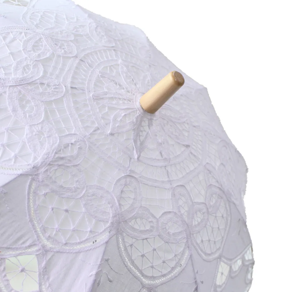 Йо Чо Зонтики Свадебные Винтаж кружевной зонтик украшения Mariage кружева белый