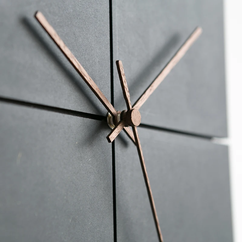12 дюймов Большие деревянные подвесные настенные часы бесшумные МДФ деревянные Европейский стиль настенные часы для комнаты офиса Простой лаконичный дизайн домашний декор