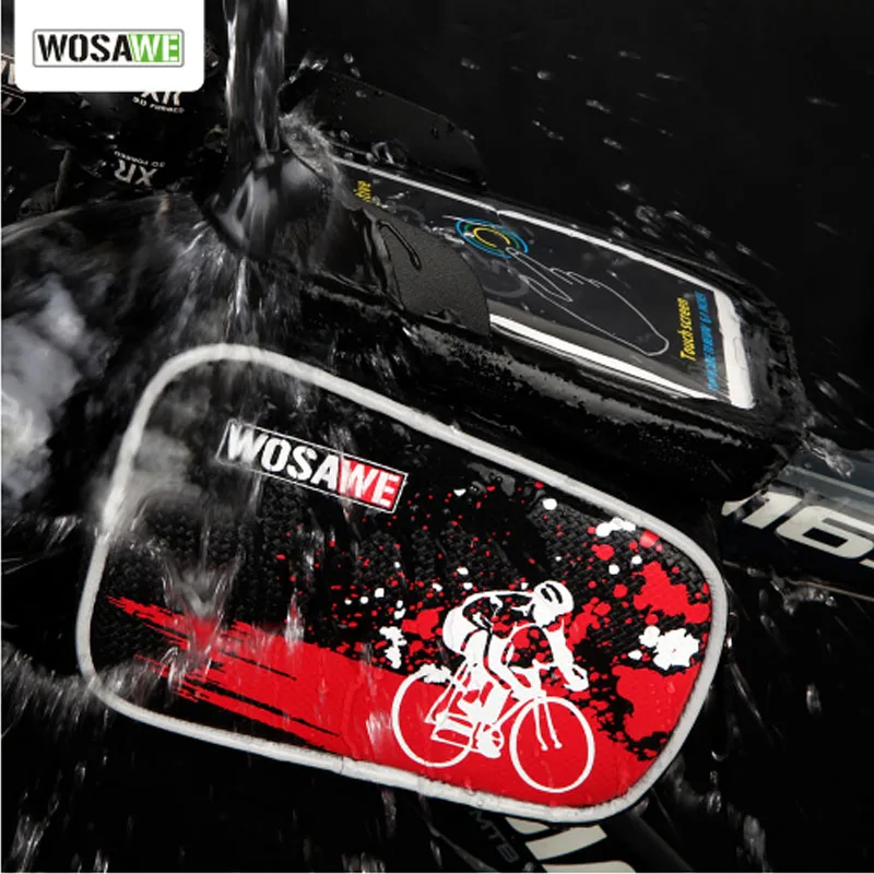 Sale 2017 New 6.0" Cycling Bike Bicycle bags panniers Frame Front Tube Bag For Cell Phone MTB Bike Touch Screen Bag Double IPouch 1 Sale 2017 New 6.0" Cycling Bike Bicycle bags panniers Frame Front Tube Bag For Cell Phone MTB Bike Touch Screen Bag Double IPouch 1