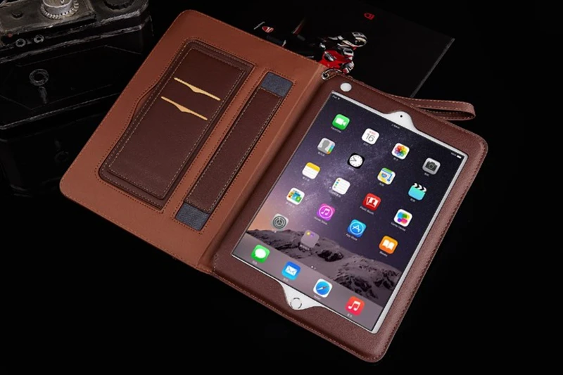 caso inteligente para ipad geração de couro do plutônio suporte capa para ipad capa para ipad ar pro mini