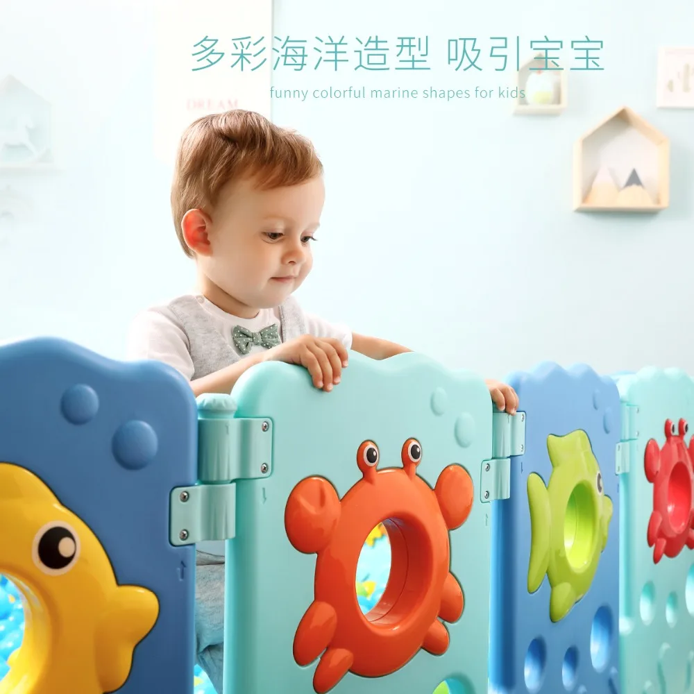 Children Play Fence Indoor Baby Playpens Outdoor Ocean word Fence Kids Activity Gear Environmental Safety Play Yard Children Play Fence Indoor Baby Playpens Outdoor Ocean word Fence Kids Activity Gear Environmental Safety Play Yard