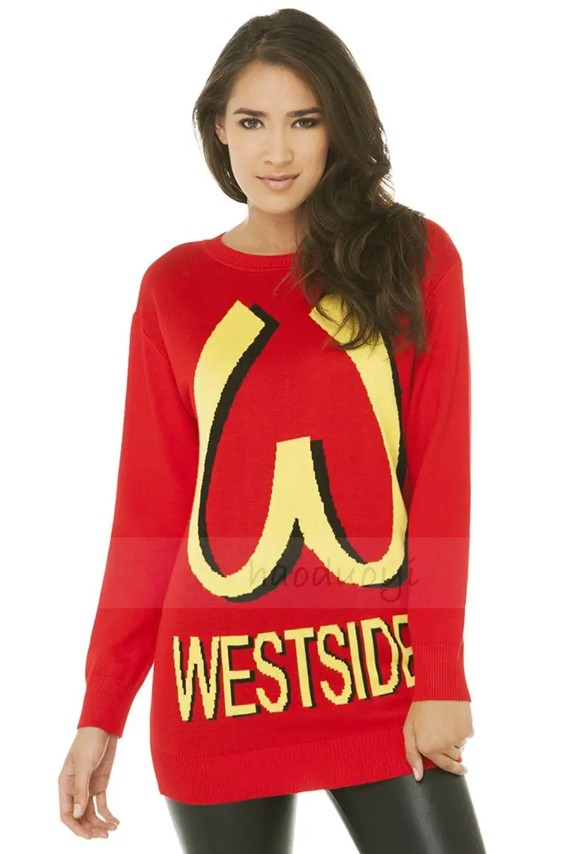 Westside rib knit sweater dress 