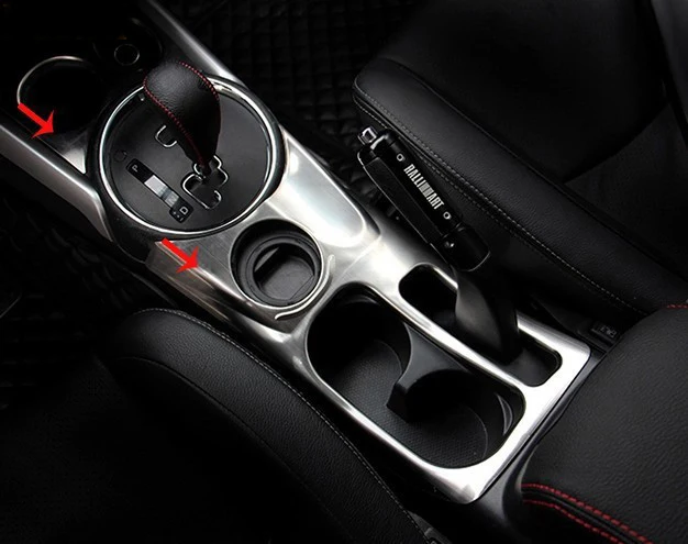 

High quality car styling stainless steel Automatic+manual gear accessories cover 2013-14 For Mitsubishi ASX