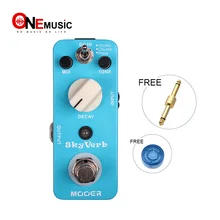 MOOER skyглагол эффект реверберации гитарная педаль с использованием 32 бит фиксированной точки DSP чип с Золотая педаль разъем