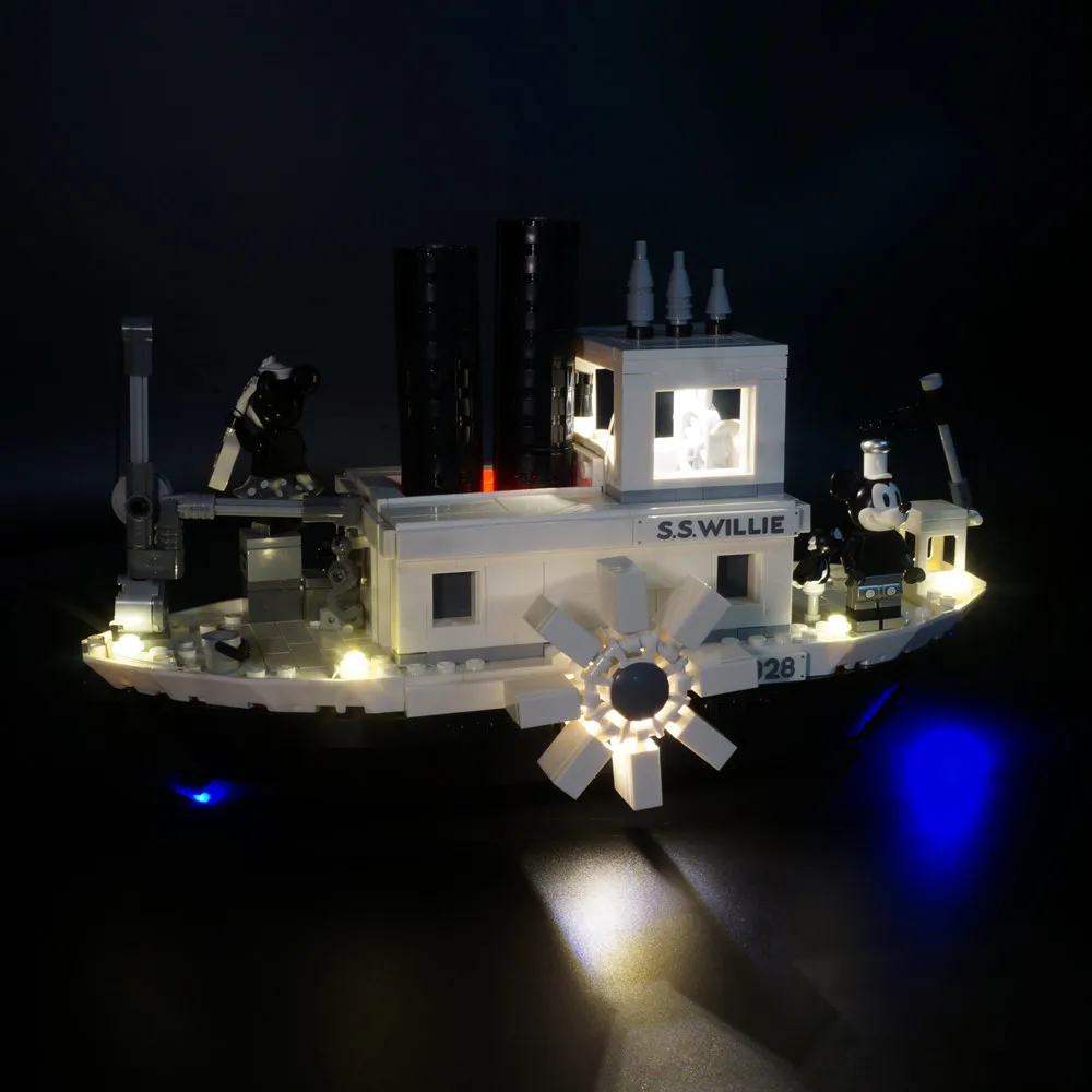 Billig Kyglaring LED licht kit (nur licht) für lego 21317 Willie Dampfer