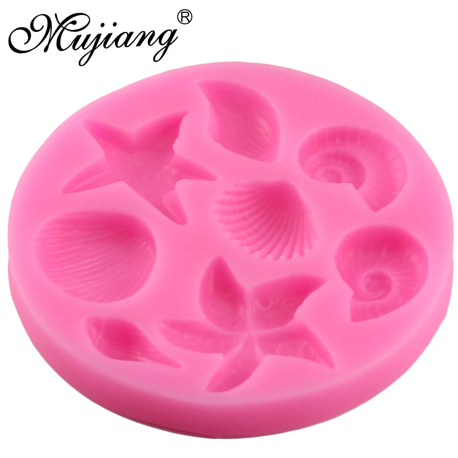 Mujiang Морская раковина силиконовые формы инструменты для украшения тортов из мастики DIY Чайка якорь морской конь для шоколада конфет мыла Fimo глиняные формы