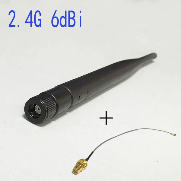 WIFI Antenna 2.4GHz 6dBi WLAN Black aerial RP SMA male + IPX / u.fl To RP SMA Female Pigtail Cable 15cm yagi antenna 20e 6dbi outdoor directional antenna 470 862mhz f female connector terrestrial dvb t t2 digital video broadcasting