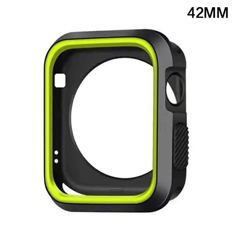 EastVita силиконовый защитный чехол для Apple Watch 42 мм 38 полный экран Рамка резиновая
