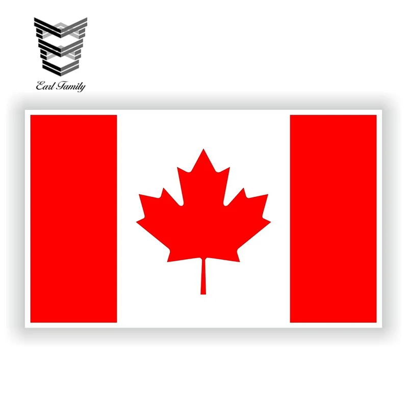 

EARLFAMILY 13cm X 7.8cm Canada Flag Sticker Bumper Decal Car Aufkleber Auto Bike Moto Decal Vinyl Waterproof Car Stickers