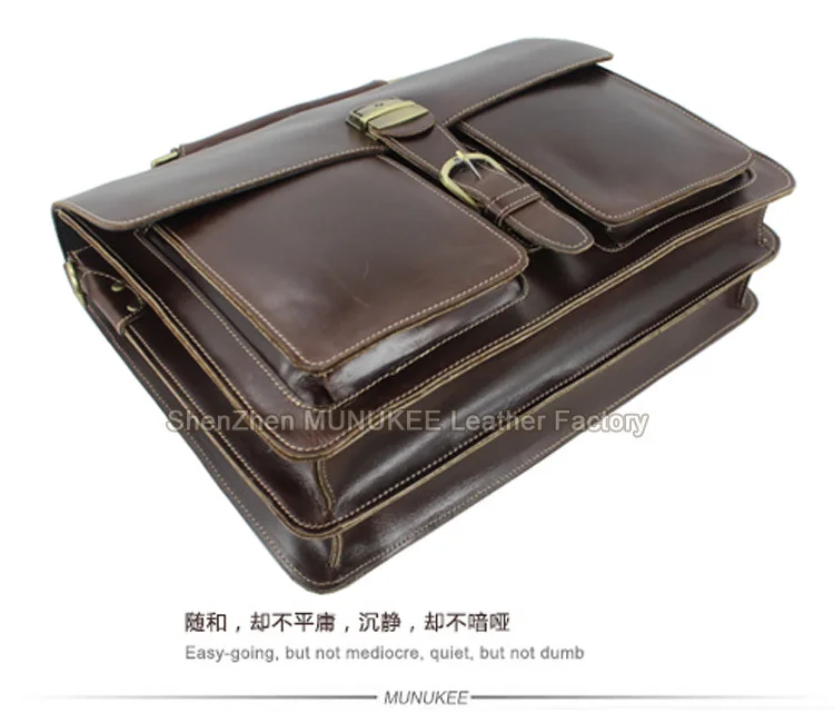 Роскошный мужской портфель из натуральной кожи кожаный портфель для ноутбука для мужчин сумка 15 6 короткий чехол большая Деловая сумка мужская офисная сумка рабочая сумка