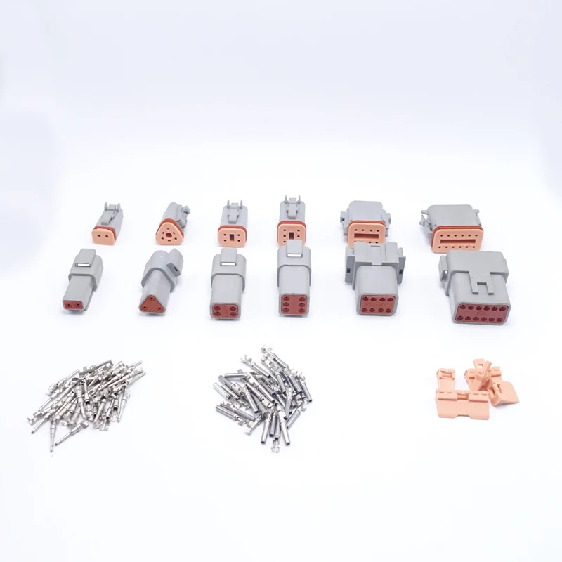 

6 Sets/Lot 6 Models Deutsch DT06/DT04 2/3/4/6/8/12 Pin Engine/Gearbox Waterproof Electrical Connector For Car,Bus,Motor,Truck